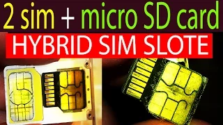 HOW TO USE 2 SIM WITH SD CARD IN HYBRID SIM SLOT