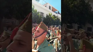 La legión española desfilando en alcalá del río-sevilla, Semana Santa 2023