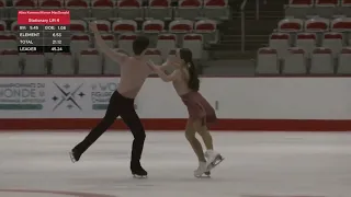 2024 Canadian National Skating Championships. Junior FD. Alisa Korneva/ Kieran MacDonald