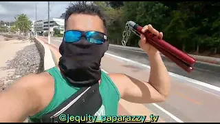 MEUS. TREINOS  DE  NUNCHAKU  NA PRAIA DE JOÃO PESSOA PARAIBA