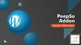Routes Manager Peepso Integration Add-on | WordPress