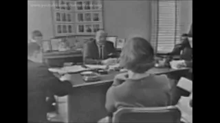 November 23, 1963 - Chief Jesse Curry interviewed in his office at the Dallas Police Department