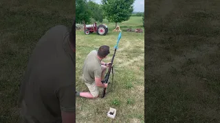 Shooting a rifle grenade off an M1 Garand