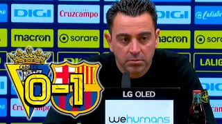 RUEDA PRENSA XAVI: CADIZ 0-1 FC BARCELONA