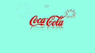 Coca cola logo animation Sparkles