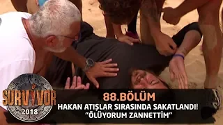 Hakan atışlar sırasında sakatlandı! "Ölüyorum zannettim" | 88. Bölüm | Survivor 2018