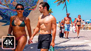 【4K】Hollywood Beach | USA 🇺🇸 Florida, Walking in Hollywood Beach Broadwalk in 4K