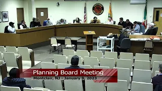 Montclair Planning Board Meeting - January 9, 2023