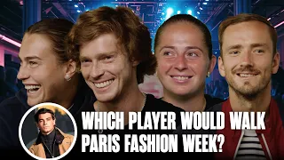 Tennis stars walking Paris Fashion Week? Medvedev, Gauff, Andreeva & more weigh in 👠