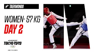 TAEKWONDO - Women- 57 kg | Day 2 - Highlights | Olympic Games - Tokyo 2020