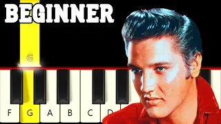 Can't Help Falling in Love - Elvis Presley - Very Easy and Slow Piano tutorial - Only White Keys