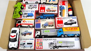 トミカ☆ はたらくくるまのミニカーをトミカ箱に収納する！パトカー救急車 Store minicars of service vehicles in Tomica boxes! workcar