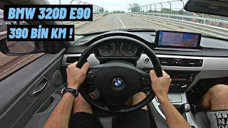 390 BİN KM'DE BMW ŞAŞIRTTI ! BMW E90 320D 184 HP İNCELEME | POV SÜRÜŞ