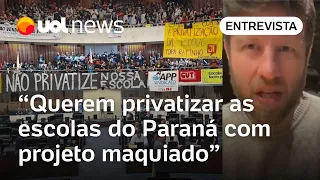 Privatizar escolas deu errado no mundo todo, diz deputado do Paraná; 'SP e MG também têm projetos'