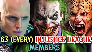 63 (Every) Injustice League Members  - Explored