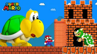 Super Mario Bros. but everything Mario touches turns into MORE REALISITC??? | Game Animation