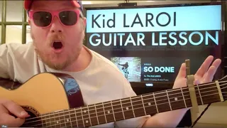 How To Play SO DONE guitar The Kid LAROI // easy guitar tutorial beginner lesson easy chords