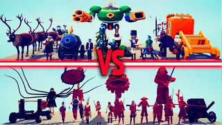 DYNASTY + SPOOKY vs MEGA HOLIDAY | TABS - Totally Accurate Battle Simulator