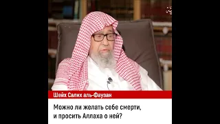 Можно ли желать себе смерти и просить Аллаха о ней? Шейх Салих аль-Фаузан