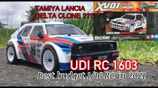 UDI RC 1603 RALLY DRIFT 1/16 PRO | LET'S UNBOXING THE TAMIYA LANCIA DELTA CLONE