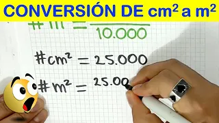 CONVERTIR cm2 a m2 🤓👉 Centímetros cuadrados a metros cuadrados