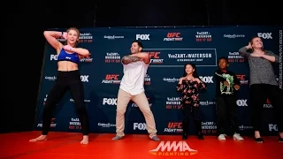 Paige VanZant Has Dance Contest at UFC on FOX 22 Workouts