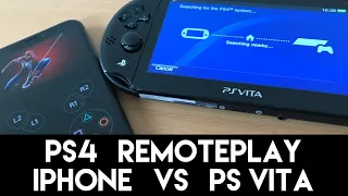 PS4 Remote Play - iPhone Vs PS Vita