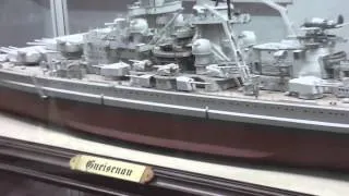 Gneisenau - Großes Modell des Schiffes