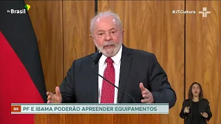 Presidente Lula assina decreto para combater garimpo ilegal na terra Yanomami.