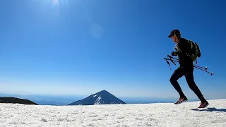 【北八甲田山大縦走】ゴールデンウィーク北八甲田山6PEAK残雪大縦走スノーランニング　小岳・井戸岳・赤倉岳・田茂萢岳・大岳・硫黄岳