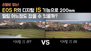 EOS R의 디지털 IS로 손떨방(IS)없는 망원렌즈 200mm 테스트!