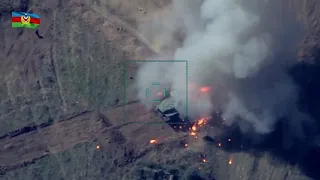 Azerbaijan vs Armenia - Day 30 - UAV Shots Artillery