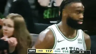 Celtics create turnover with 8.5 sec remaining in the 4th vs the Pacers