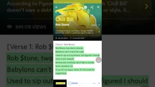 Rob $tone-Chill Bill ft J.Davis and Spooks (lyrics)