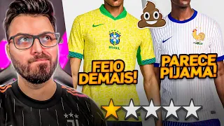 OLHA TODAS AS CAMISAS DE SELEÇÕES DA NIKE PARA 2024 ! BRASIL FEIO? FRANÇA PIJAMA ?