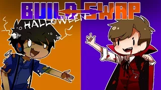 Minecraft BUILD SWAP - Halloween Edition!