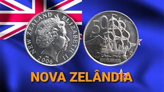 MOEDA DA NOVA ZELÂNDIA 🇳🇿 2006 - 50 CÊNTIMOS