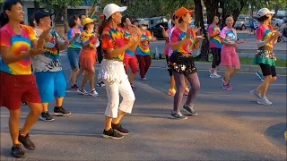 ラインダンス エアロビックラインダンス チャルーム プラキアット公園 80 周年記念 バーンクンノン バンコクノイ1732