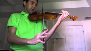 Nathaniel's downbow staccato