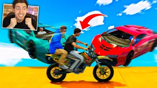 GTA V Online: MOTO vs ZENTORNO - JOGUEI EM DUPLA e MITEI!