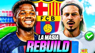 the BARCELONA LA MASIA YOUTH ACADEMY REBUILD!! FIFA 23 Career Mode