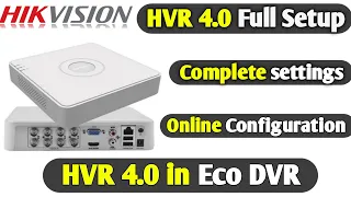 Hikvision HVR 4.0 Full setup with complete settings| Hikvision dvr Online with Hikconnect app