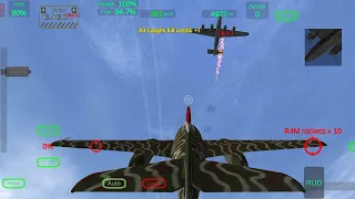 Gunship Sequel WW2 : Me-262 A1 vs P-51D & B-24 Instant Dogfight.