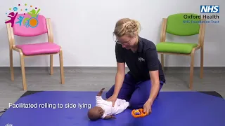 Teaching your baby to roll onto their tummy