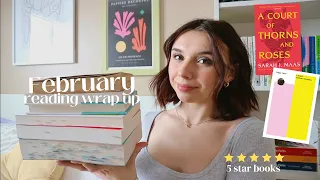 February Reading Wrap Up | Some 5 star books, ACOTAR, (spoiler free)