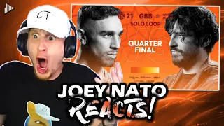 Joey Nato Reacts to BizKit vs Robin | GRAND BEATBOX BATTLE 2021: WORLD LEAGUE | Quarter Final