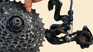 How To Remove, Repaired, Maintenance Rear Hub Shimano FH-TX505 Center Lock & Clean Cassette Sunrace