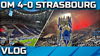 OM 4-0 STRASBOURG : Direction LA LIGUE DES CHAMPIONS ! Merci LENS ! | Vlog stade Vélodrome