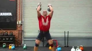 Ivan Denisov 40kg Kettlebell Jerk Record 3 mins 56 reps