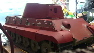 Armortek 1/6th scale RC King tiger project video#15 (track cable mounts and front / rear mud flaps)